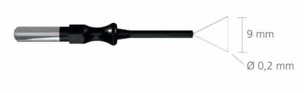 284-1 Pętla trójkątna 9mm douchwytu 4mm