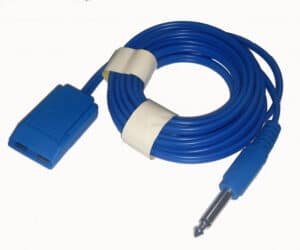 Kabel elektrody biernej jack 6,3 mm (Eltron) jednorazowej i stalowej