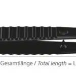 Pęseta bipolarna prosta, długa