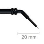 R-324-Elektr. igł. wygięta, wolfram 20mmx0,5mm, do uchw. 2,4