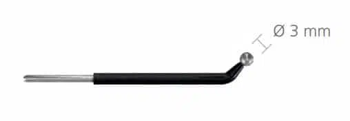 R-418 Kulka wygięta 45st. 3mm do uchwytu 1,6 mm